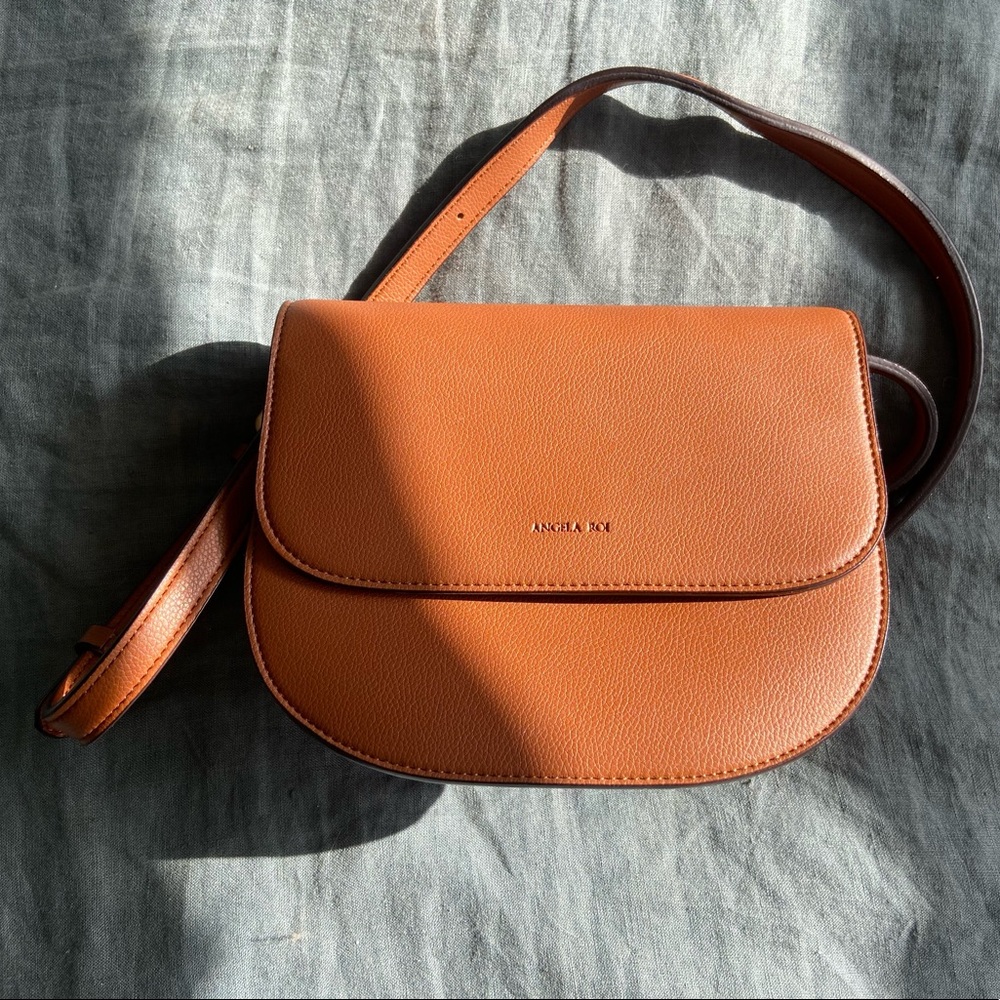 Angela Roi Hamilton Round Cross-body Handbag Brown